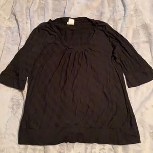 Maurices black stripped shirt